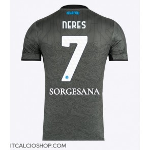 SSC Napoli David Neres #7 Terza Maglia 2024-25 Manica Corta